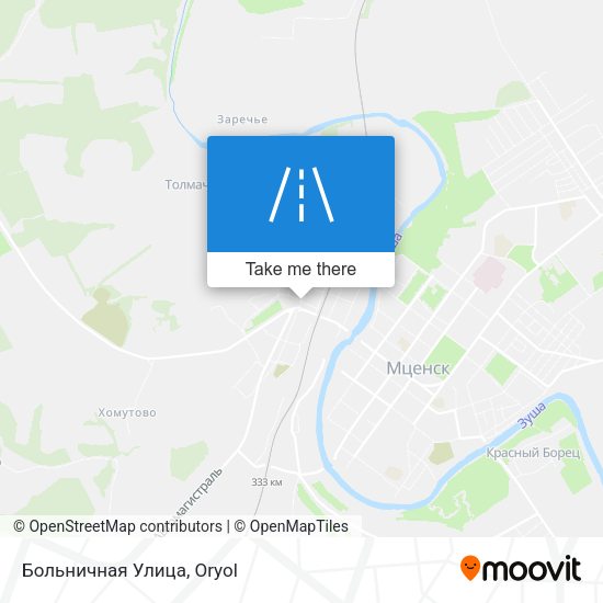 Больничная Улица map