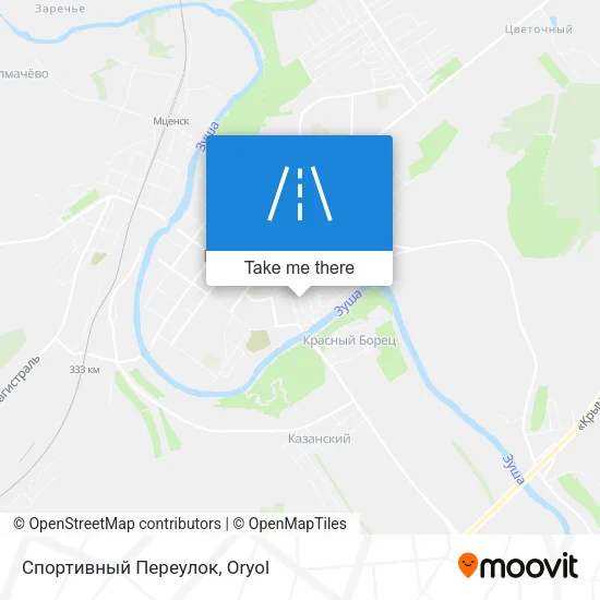 Спортивный Переулок map