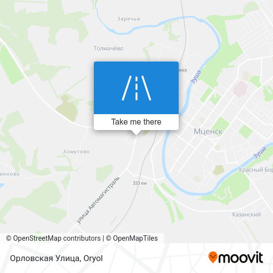 Орловская Улица map