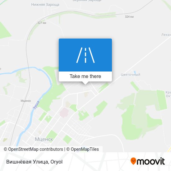 Вишнёвая Улица map