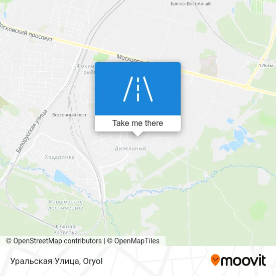 Уральская Улица map
