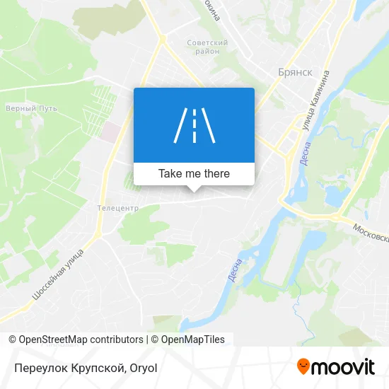Переулок Крупской map
