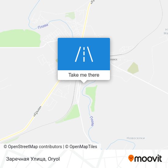 Заречная Улица map