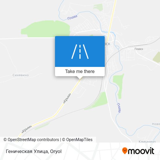 Геническая Улица map