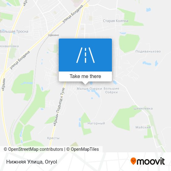 Нижняя Улица map