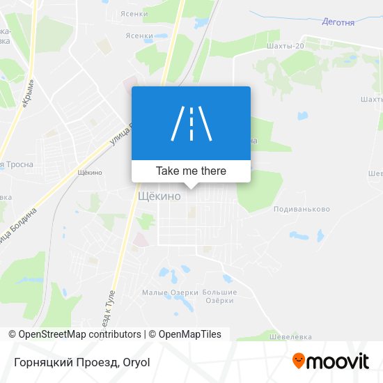 Горняцкий Проезд map