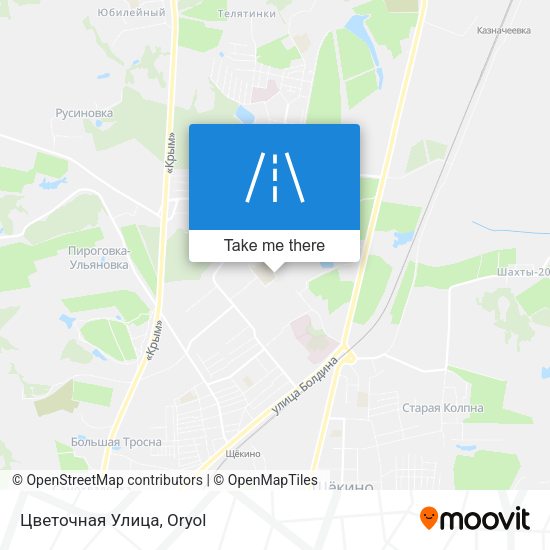 Цветочная Улица map