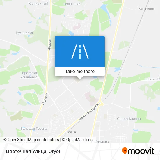 Цветочная Улица map