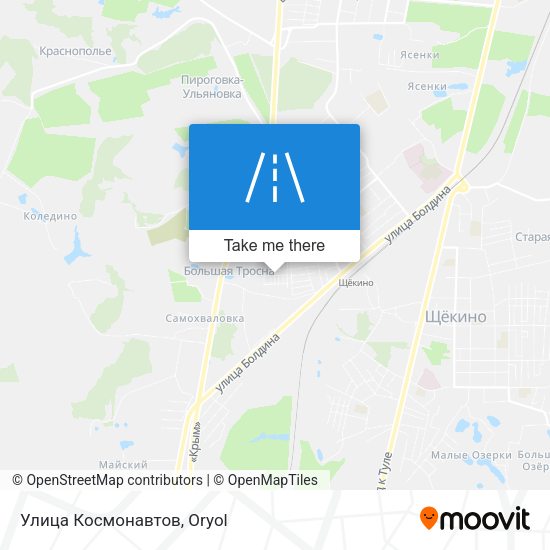 Улица Космонавтов map