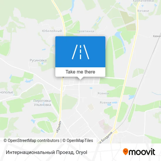 Интернациональный Проезд map