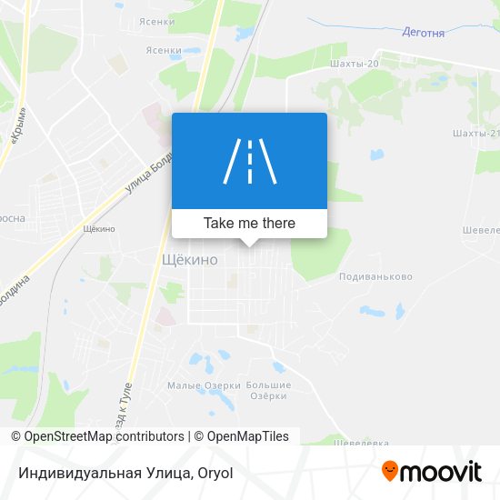 Индивидуальная Улица map