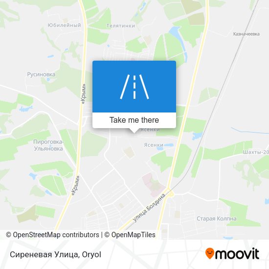 Сиреневая Улица map