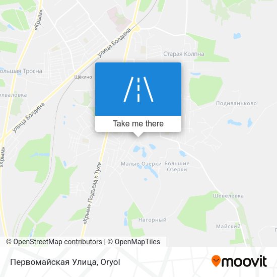 Первомайская Улица map