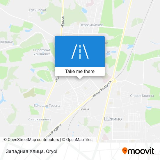 Западная Улица map