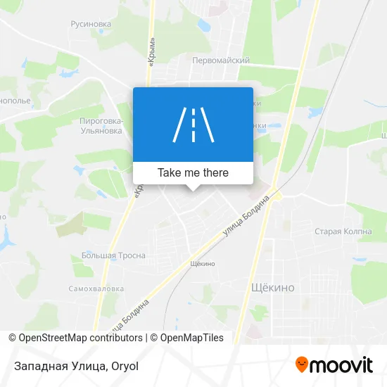 Западная Улица map