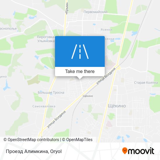 Проезд Алимкина map