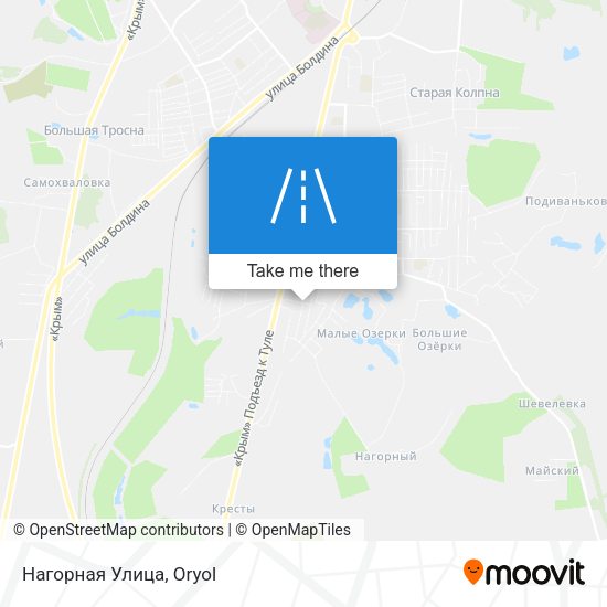 Нагорная Улица map