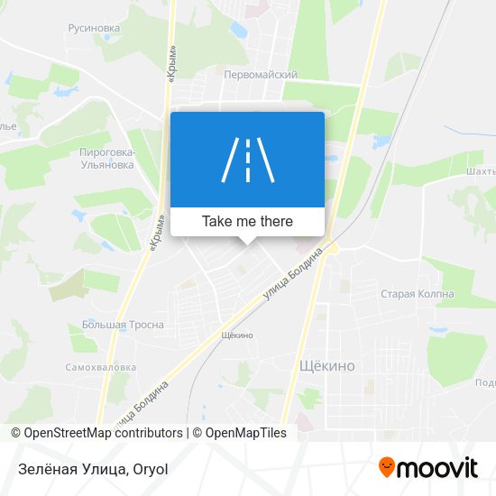 Зелёная Улица map