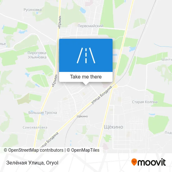 Зелёная Улица map