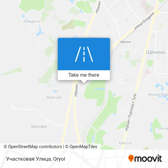 Участковая Улица map