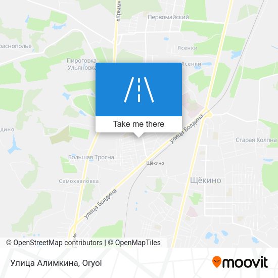 Улица Алимкина map