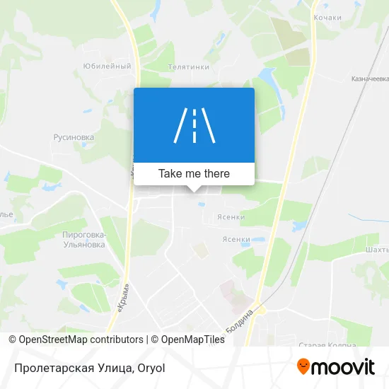 Пролетарская Улица map