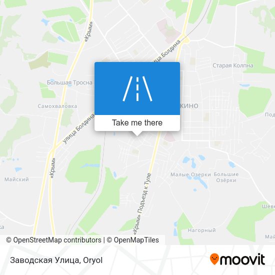 Заводская Улица map