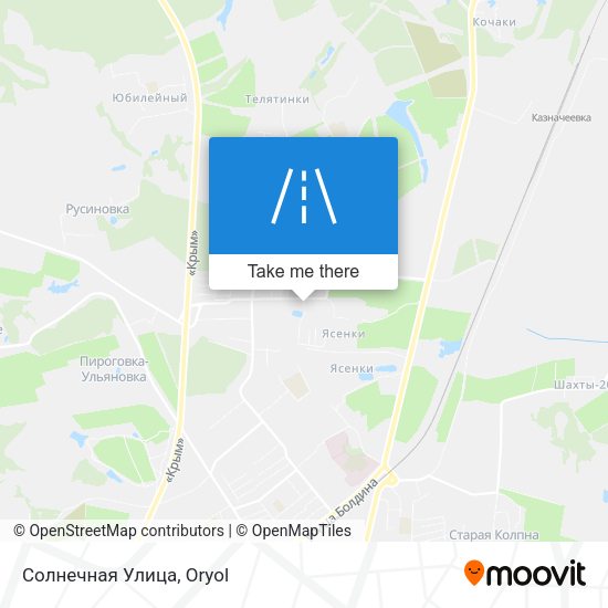 Солнечная Улица map