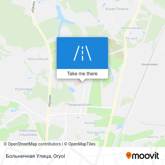 Больничная Улица map