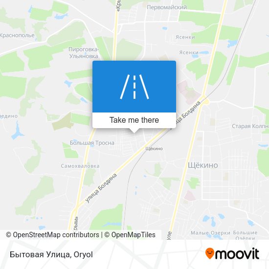 Бытовая Улица map