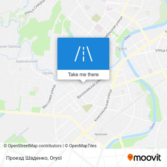 Проезд Шаденко map