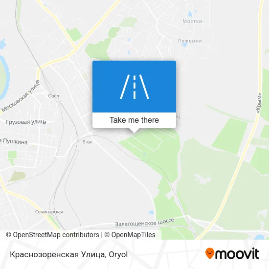 Краснозоренская Улица map