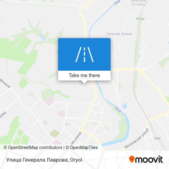 Улица Генерала Лаврова map