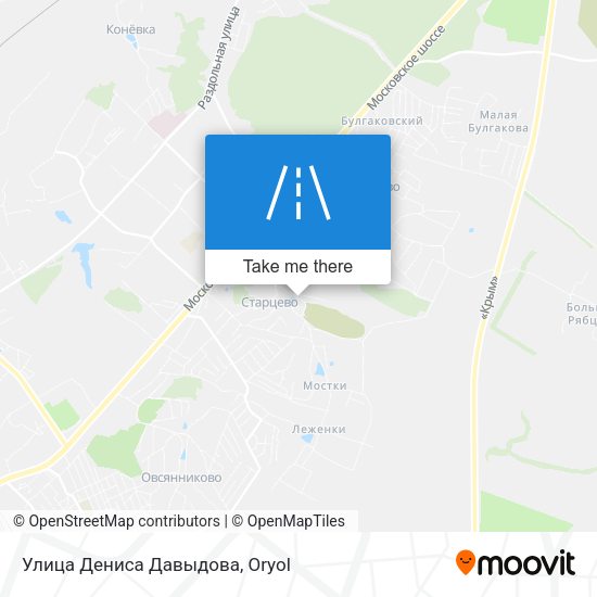 Улица Дениса Давыдова map