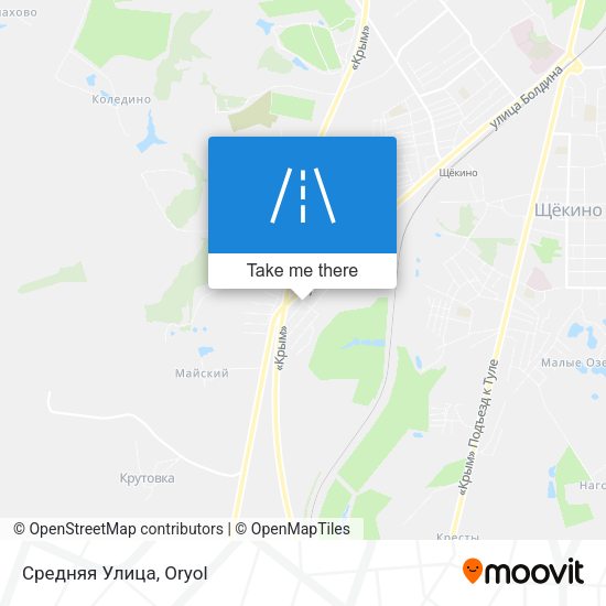 Средняя Улица map