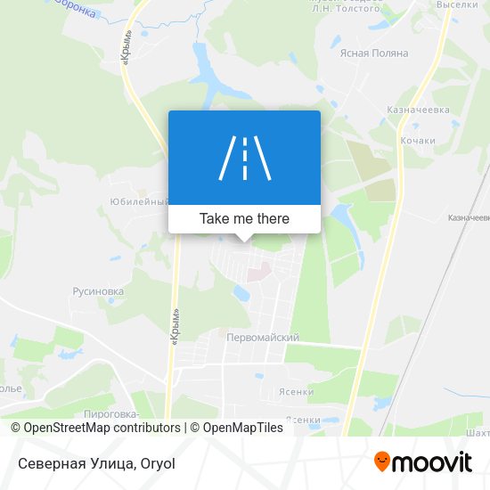 Северная Улица map