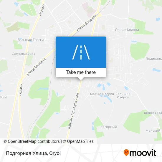 Подгорная Улица map