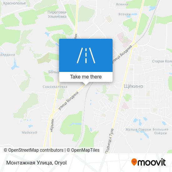Монтажная Улица map