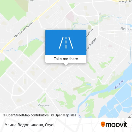 Улица Водопьянова map