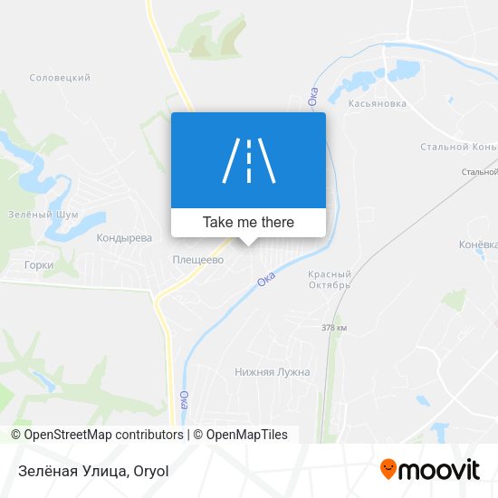 Зелёная Улица map