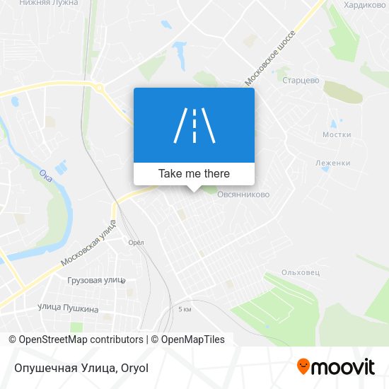Опушечная Улица map