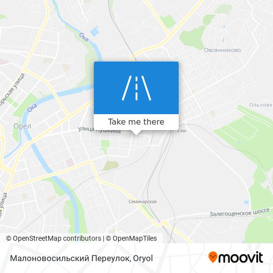 Малоновосильский Переулок map