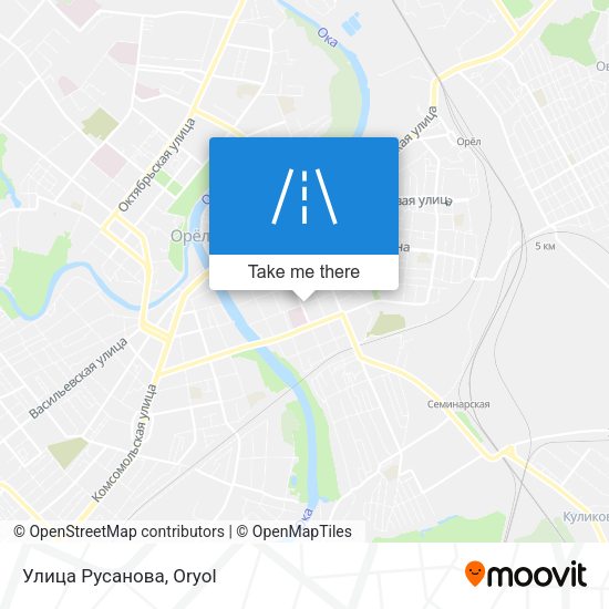 Улица Русанова map