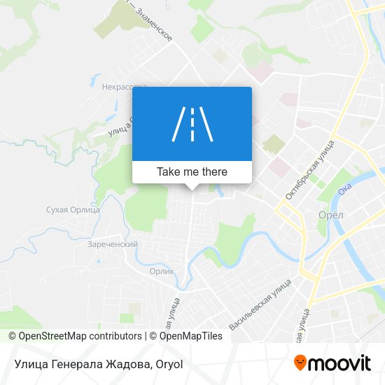 Улица Генерала Жадова map
