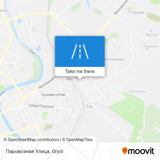 Паровозная Улица map