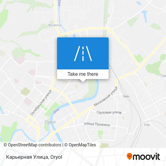 Карьерная Улица map