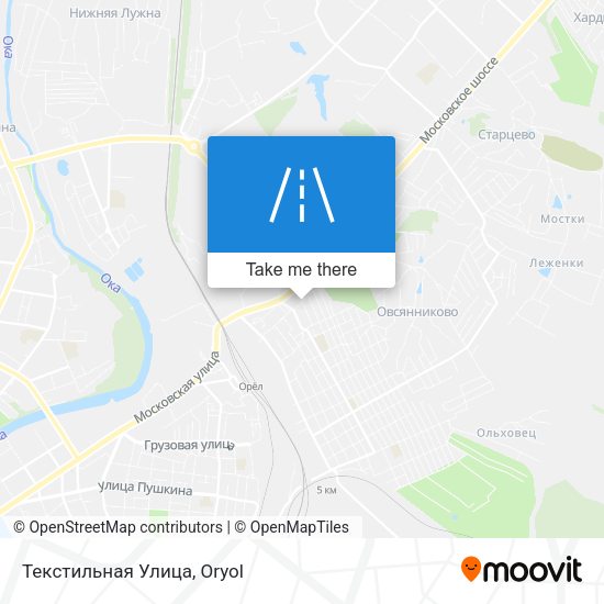 Текстильная Улица map