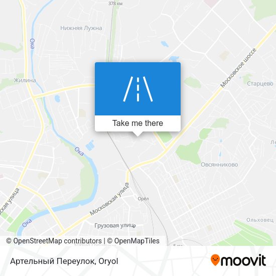 Артельный Переулок map