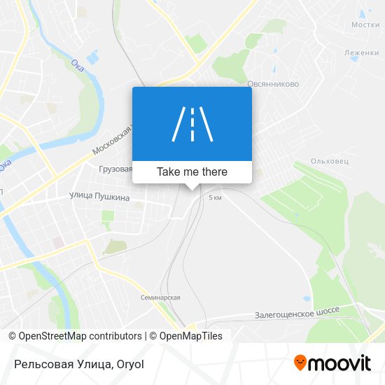 Рельсовая Улица map