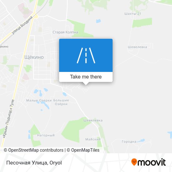 Песочная Улица map